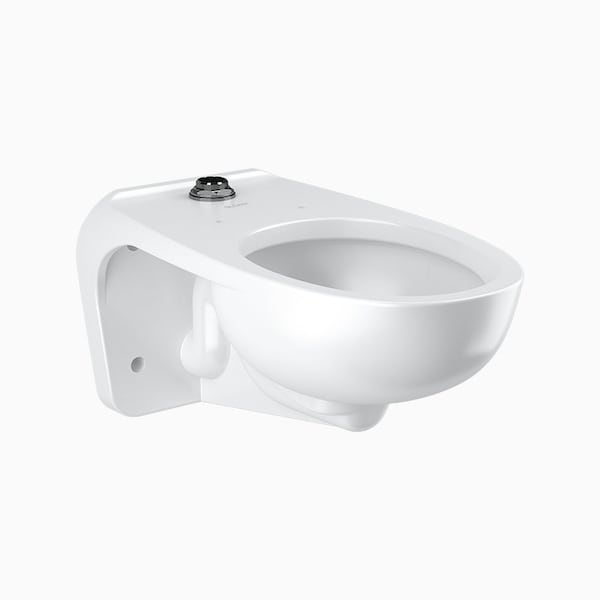 St2459A Closet Fixt Asm Wm Ts Univ (2.0), 1.1 to 1.6 gpf, Wall Mount, Elongated, White